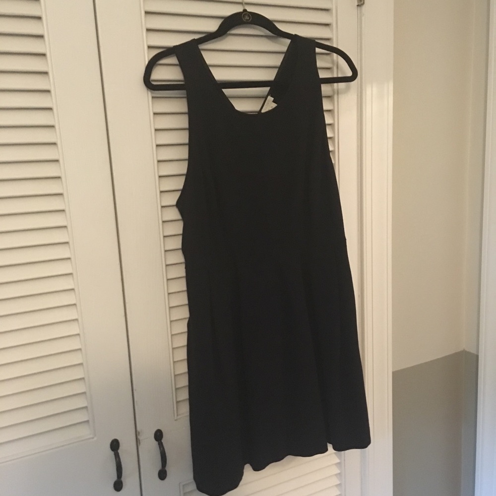 Black J. Crew sleeveless dress